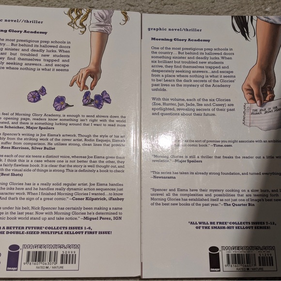 Morning glories graphic novels volume 1 & 2 - Picture 2 of 2